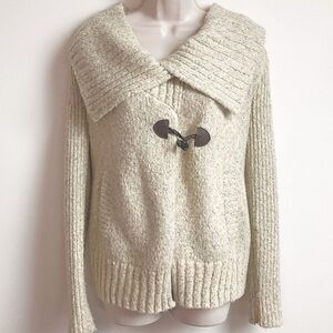 Anthropologie cream cowl neck cardigan …